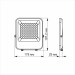 LED прожектор VIDEX PREMIUM F2 30W 5000K День-ніч VL-F2-305G-N - 299914