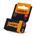 Батарейка сольова Videx 6F22/9V (Крона) 1шт SHRINK CARD 6F22-9V-SC - 291079 - ціна за 1 шт. 38.00 грн., замовлення кратно блістеру (2/4/5/10шт)