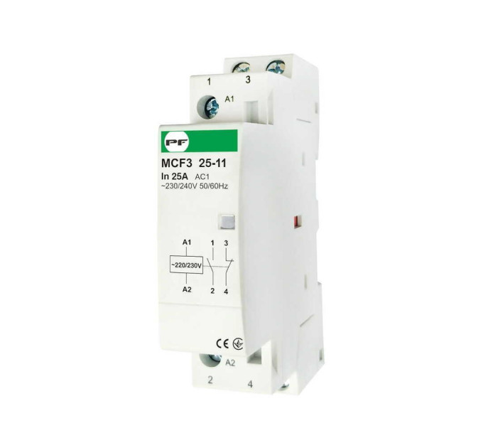 Контактор модульний Промфактор MCF3 25-11 2P (MCF32511230)