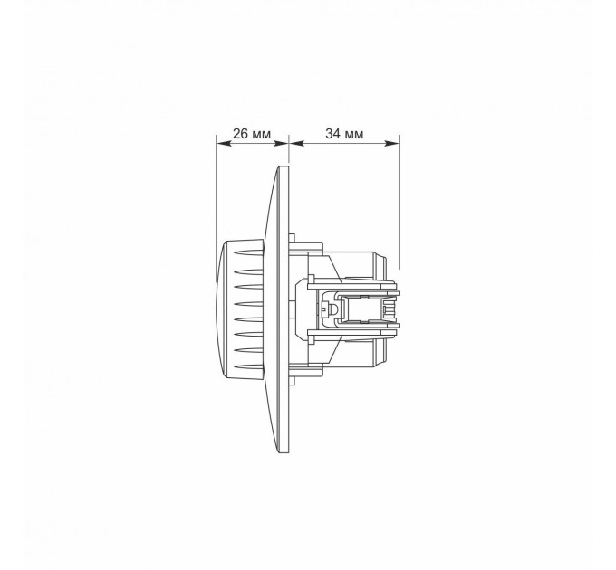 Димер LED 200Вт срібний шовк VIDEX BINERA VF-BNDML200-SS - 480314