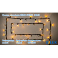 Гірлянда зовнішня DELUX STRING 100 LED 10m (2x5m) flash жовтий/чорний IP44 EN