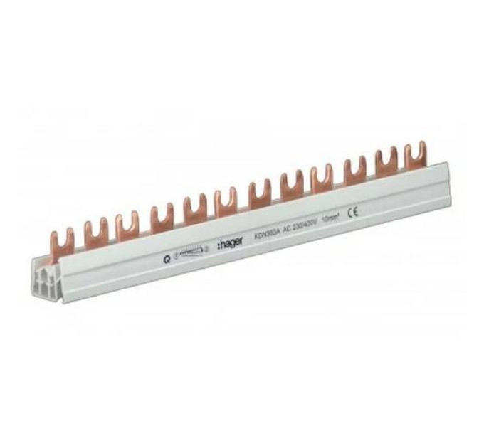 Шина з'єднувальна FORK 3p 63A Hager ( KDN363B )