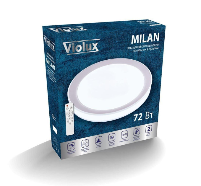 Світильник LED smart MILAN+пульт 72W 3000-6000K IP20 круг ( 220205 )