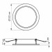 LED світильник Back вбудований круглий VIDEX 20W 5000K VL-DLBR-205 - 480499