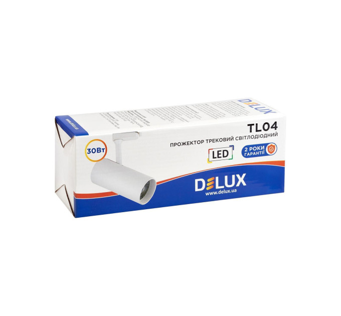 Прожектор світлодіодний трековий DELUX TL04 30 Вт 36° 4000K білий