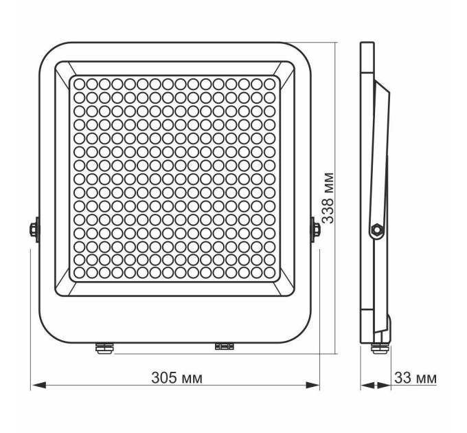 LED прожектор VIDEX PREMIUM F2 200W 5000K VL-F2-2005G - 299921