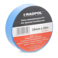 Ізострічка Radpol 0,13ммх19мм / 20м синя ( AR 19/20-N )