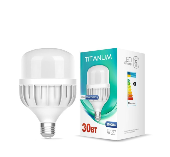 LED лампа TITANUM A100 30W E27 6500К TL-HA100-30276 - 480598