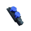 Розетка Violux каучук настінна 2-на з кришкою IP44 ( 930650 )