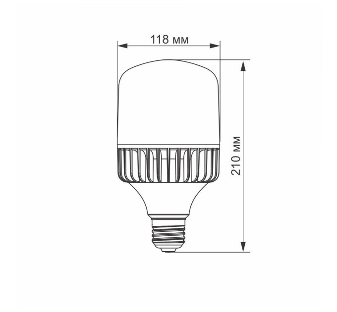 LED лампа VIDEX A118 50W E27 5000K VL-A118-50275 - 294186