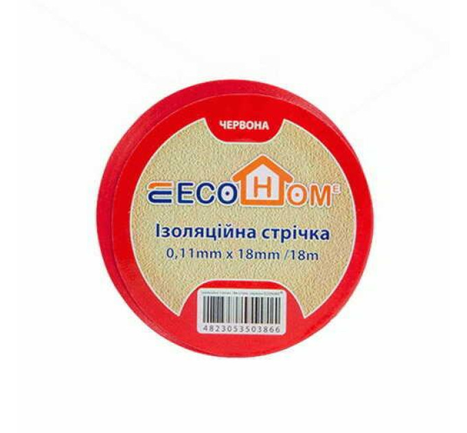 Ізострічка EcoHome 0,11мм х 18мм / 18м червона ( ECO0150020022 )
