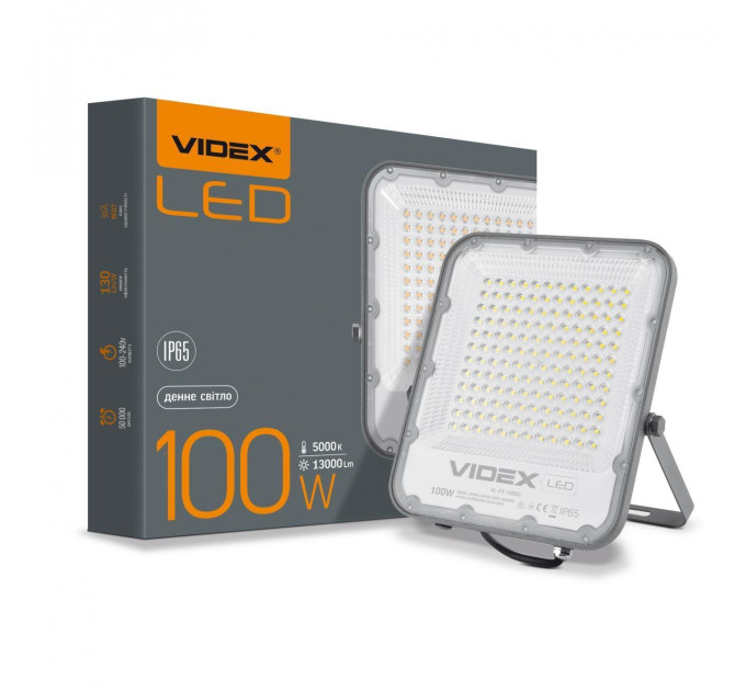 LED прожектор PREMIUM VIDEX F2 100W 5000K VL-F2-1005G - 299648