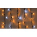 Гірлянда зовнішня DELUX ICICLE 108 LED бахрома 2x1m 27 білий flash жовтий/чорний IP44 EN