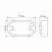 LED світильник IP65 овальний VIDEX 15W 5000K сірий VL-BH12O-155 - 299136