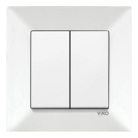 Вимикач VI-KO Meridian білий 2кл (90970002-WH)