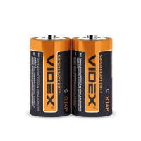 Батарейка сольова Videx R14P/C 2шт SHRINK R14P/C 2pcs S - 290416