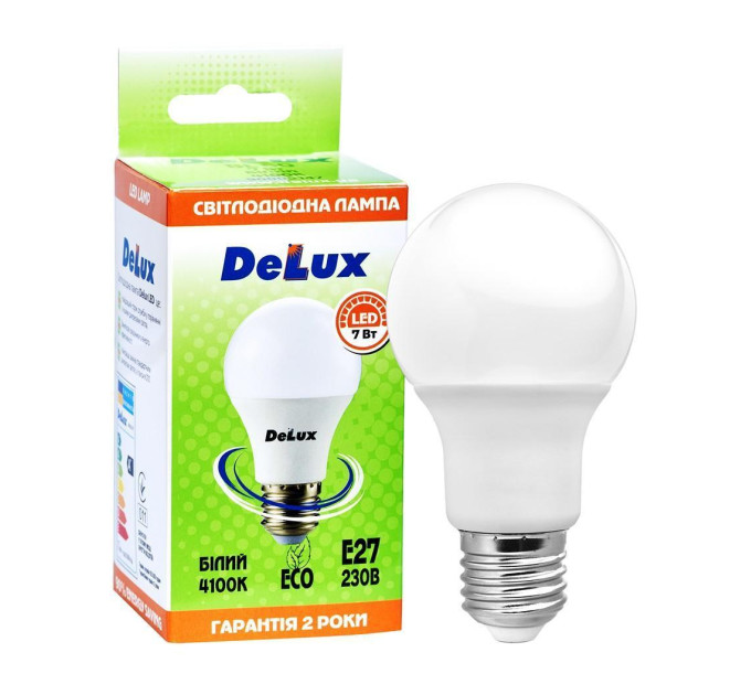 лампа світлодіодна DELUX BL60 7Вт 4100K Е27 білий