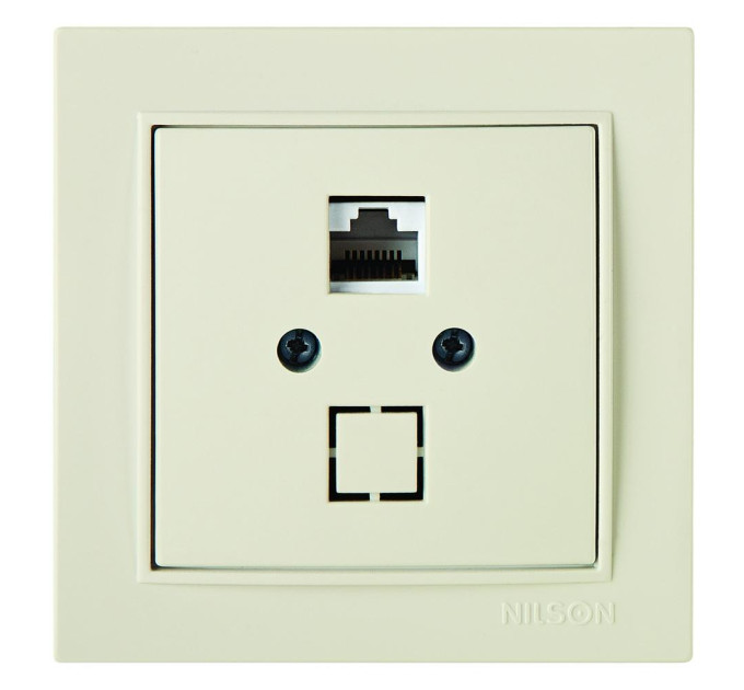 Розетка Nilson Thor кремова комп'ютерна  CAT5e RJ45 ( 27121044 )