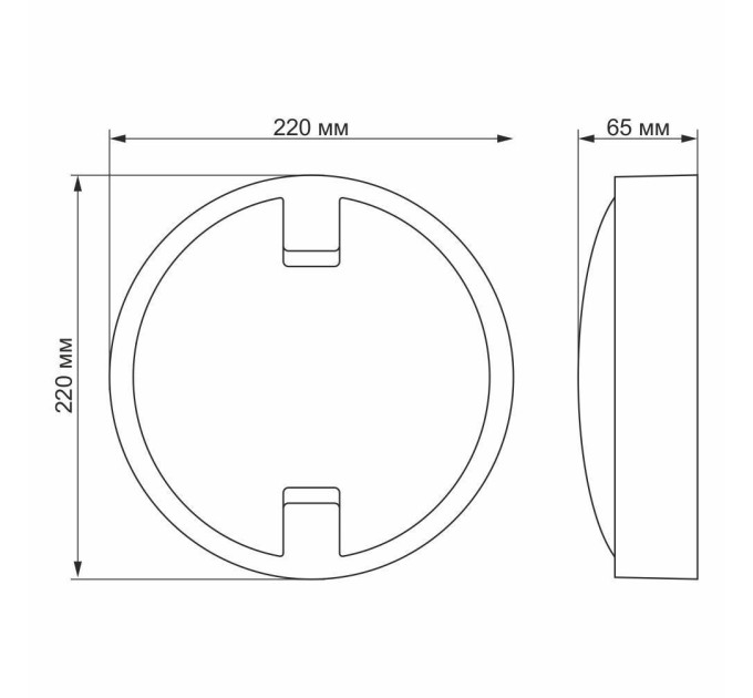 LED світильник IP65 круглий VIDEX 18W 5000K VL-BH12R-185 - 299167