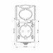 IP65 Розетка зовнішня одинарна із заземленням сіра VIDEX BINERA VF-BNW21G-G - 298276