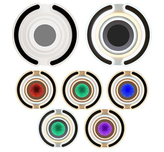 Світильник LED smart MATRIX+пульт 100W 3000-6000K IP20 чорний круг ( 220485 )