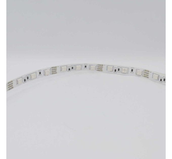 Світлодіодна стрічка LED LIGHT 12V 14,4W RGB 60Led IP21 ( МТК-300RGB5050-12 )