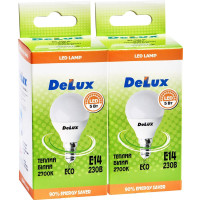 Лампа світлодіодна DELUX BL50P 5 Вт 2700K 220В E14 (промо) 2 шт.