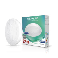 LED світильник настінно-стельовий TITANUM 24W 5000K Криві лінії TLCL-245CL - 481748