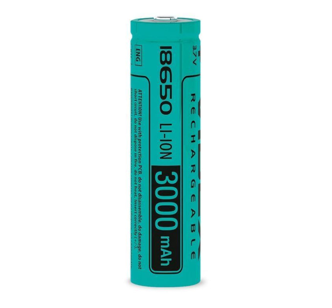 Акумулятор Videx літій-іонний 18650 (без захисту) 3000mAh bulk 1шт 18650/3000/1B - 003618/003611