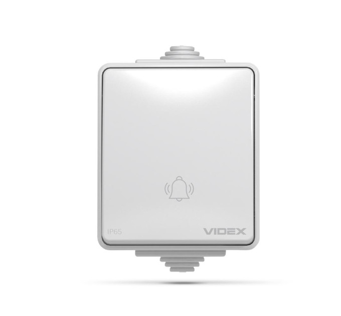IP65 Кнопка дзвінка сіра VIDEX BINERA VF-BNW11DB-G - 298986