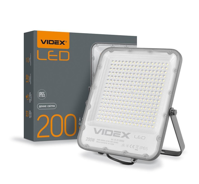 LED прожектор VIDEX PREMIUM F2 200W 5000K VL-F2-2005G - 299921