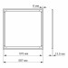 LED панель ART VIDEX 40W 5000K VL-PA405W - 046806/293851