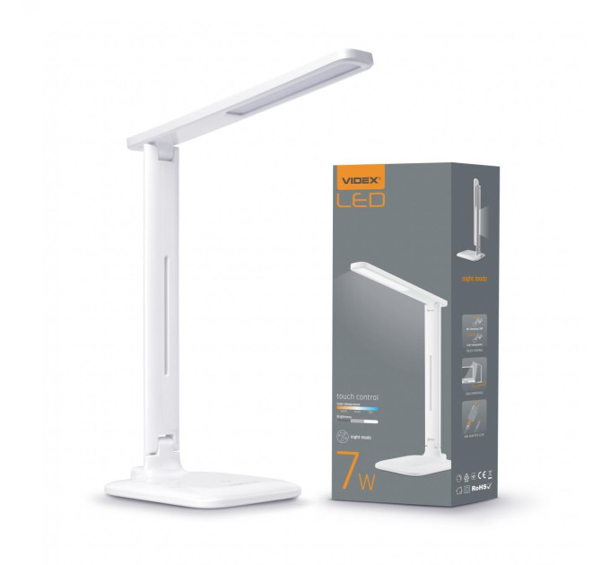 LED лампа настiльна VIDEX TF02W 7W 3000-5500K VL-TF02W - 295503