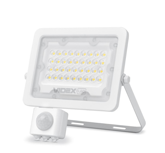 LED прожектор VIDEX F2e 30W 5000K з датчиком руху та освітленості VL-F2e305W-S - 480413