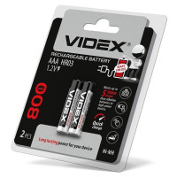 Акумулятори Videx HR03/AAA 800mAh double blister/2шт HR03/800/2DB - 291765