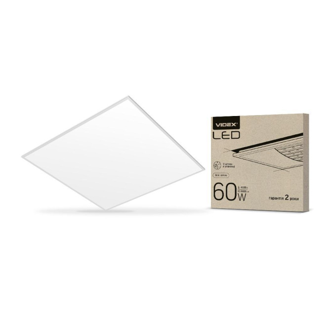 LED панель VIDEX 60W 4100K 220V матова VL-Pb604W - 299198