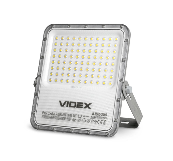 LED прожектор автономний VIDEX VL-FSO5-3005 3740Lm 5000K VL-FSO5-3005 - 486934