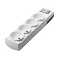 Колодка VIOLUX 4-на без заземлення з вимикачем ( 910260 )