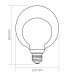 LED лампа VIDEX Filament VL-DG125-BB80LF 3.5W E27 3000K Bulb in bulb VL-DG125-BB80LF - 484503