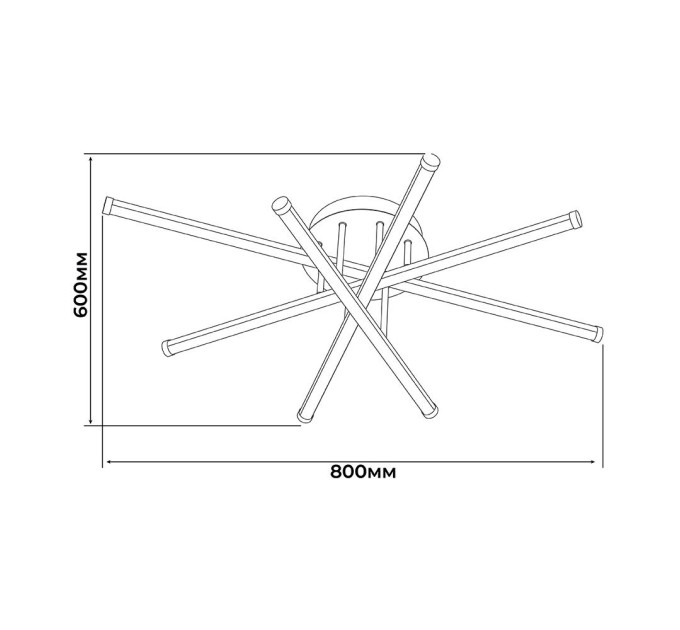 Світильник LED smart ROLEX+пульт 80W 3000-5000K IP20 прямокутник чорний + золото Violux ( 220955 )