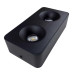 Світильник точковий накладний SIDNEY-2L 20W 4000K IP20 чорний Violux ( 330471 )