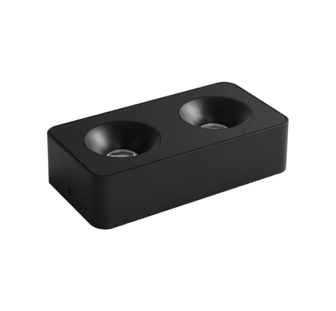 Світильник точковий накладний SIDNEY-2L 20W 4000K IP20 чорний Violux ( 330471 )