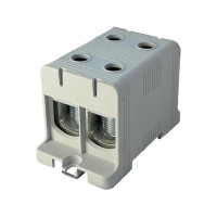 Клемник на DIN-рейку FT1150F 2P,Cu:35-150 / Al:35-150 мм2, сірий Промфактор ( FT1150F2 )