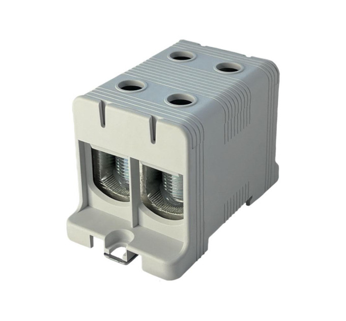Клемник на DIN-рейку FT1150F 2P,Cu:35-150 / Al:35-150 мм2, сірий Промфактор ( FT1150F2 )