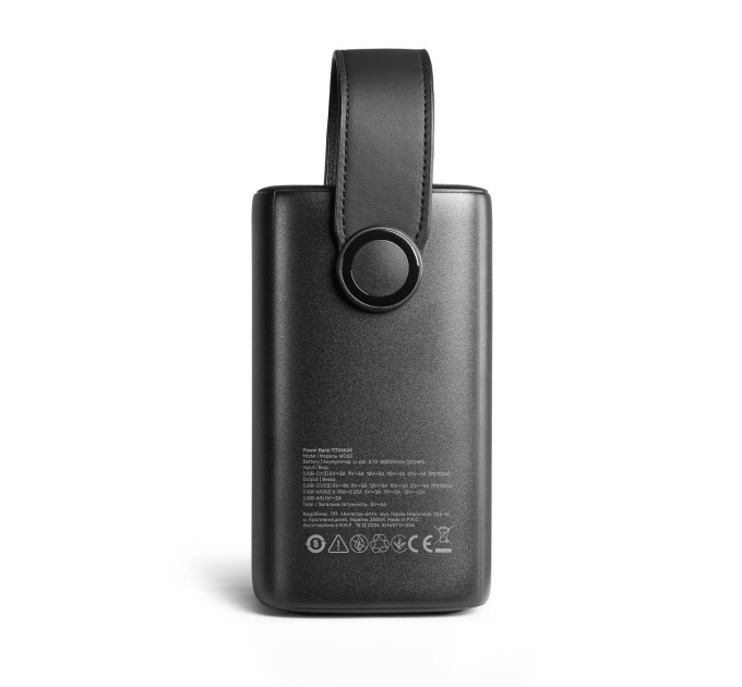 Повербанк 60000mAh TITANUM WC60 PD100W Black TPB-WC60-B - 487009