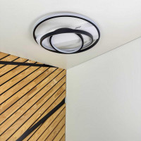 Світильник LED smart NITRO+пульт 100W 3000-5000K IP20 біло-чорний круг ( 220835​ )