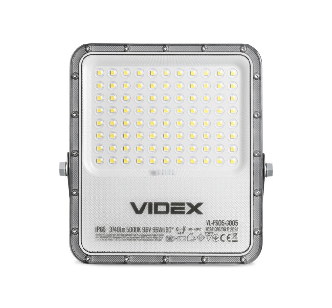 LED прожектор автономний VIDEX VL-FSO5-3005 3740Lm 5000K VL-FSO5-3005 - 486934