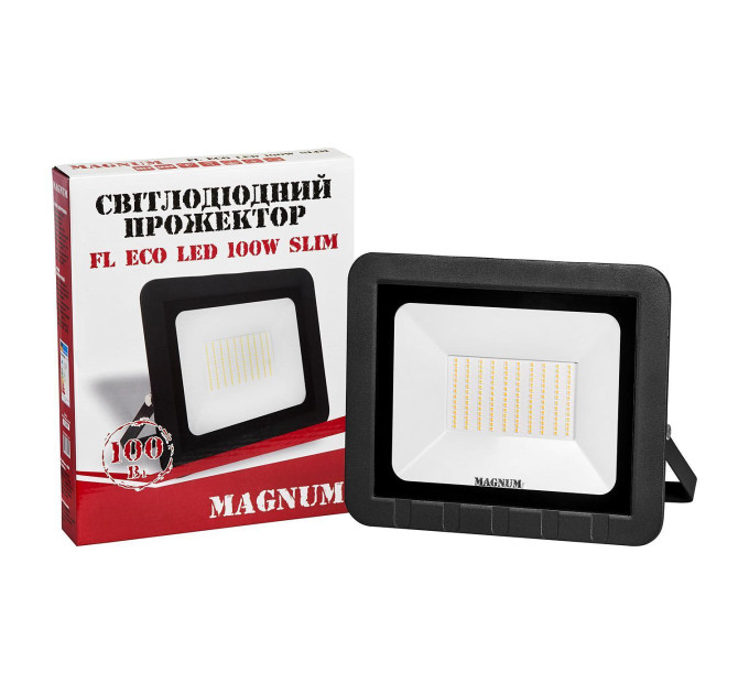 Прожектор світлодіодний MAGNUM FL ECO LED 100Вт slim 6500К IP65