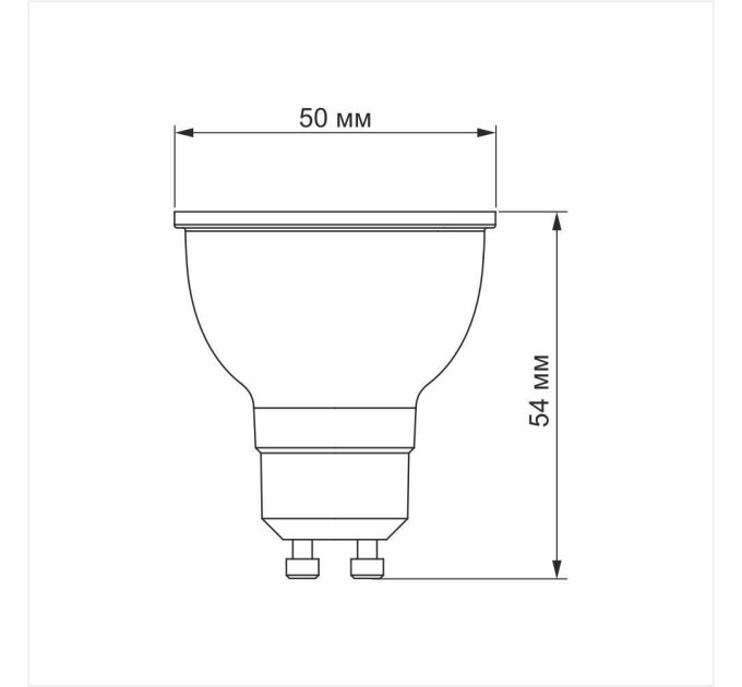 LED лампа VIDEX MR16еD 6W GU10 4100K дімерна VL-MR16еD-06104 - 482486