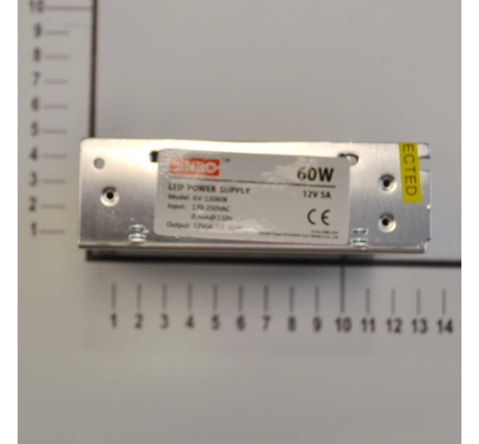 Блок живлення JINBO 60 Вт 220В AC/12В DC IP20 відкритий ( JLV-12060K )
